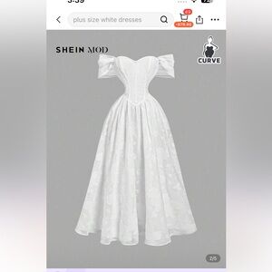 Elegant White Floral Gown